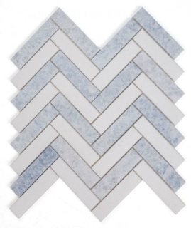 Picture of Elysium - Herringbone Mosaic Crystal Ocean
