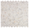 Picture of Elysium - 2 x 2 Hexagon Mosaic Calacatta Gold Polished