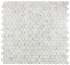 Picture of Elysium - 2 x 2 Hexagon Mosaic Calacatta White Polished