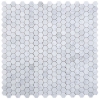Picture of Elysium - 2 x 2 Hexagon Mosaic Carrara Honed