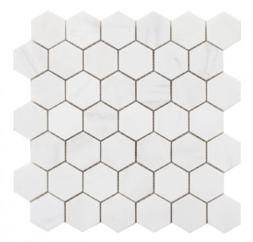 Picture of Elysium - 2 x 2 Hexagon Mosaic Dolomite Honed
