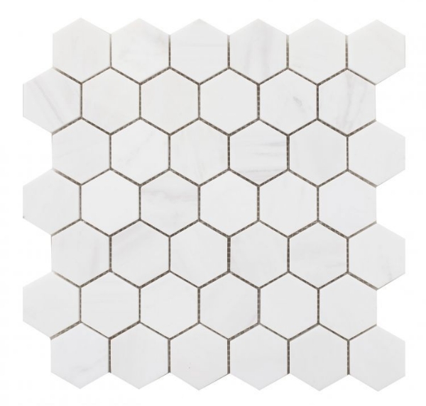 Picture of Elysium - 2 x 2 Hexagon Mosaic Dolomite Honed