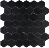 Picture of Elysium - 2 x 2 Hexagon Mosaic Marquina Honed