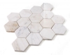 Picture of Elysium - 3 x 3 Hexagon Mosaic Calacatta Gold Polished