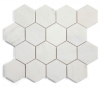 Picture of Elysium - 3 x 3 Hexagon Mosaic Snow White Polished