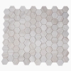 Picture of Elysium - 4 x 4 Hexagon Mosaic Wooden White