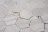 Picture of Elysium - 4 x 4 Hexagon Mosaic Wooden White