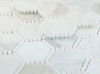 Picture of Elysium - Hexagon Mosaic Deco Calacatta Gold Honed