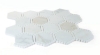 Picture of Elysium - Hexagon Mosaic Deco Calacatta Gold Honed