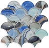 Picture of Elysium - Shell Mosaic Dragon Scale Shell Blue
