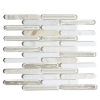 Picture of Elysium - Linear Glass Mosaic Bamboo Calacatta Gold