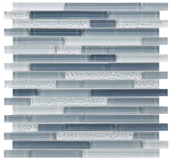 Picture of Elysium - Linear Glass Mosaic Rain Blue