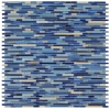 Picture of Elysium - Linear Glass Mosaic Rain Sapphire