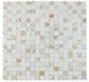 Picture of Elysium - Precious Stone Mosaics Octagon Calacatta Gold