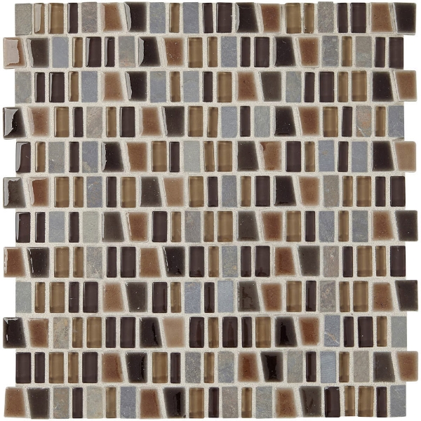 Picture of Marazzi - Midpark Mosaics Random Trapezoid Bark