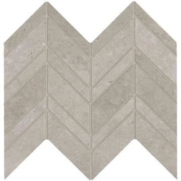 Picture of Marazzi - Modern Formation Chevron Mosaic Headland Fog