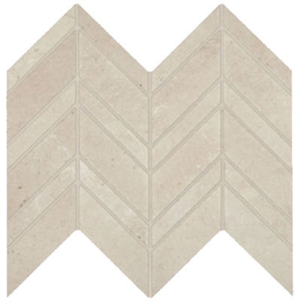 Picture of Marazzi - Modern Formation Chevron Mosaic Peak White