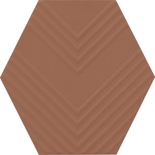 Picture of Marazzi - Rhyme and Reason Hexagon Warm Terracotta
