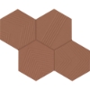Picture of Marazzi - Rhyme and Reason Hexagon Warm Terracotta