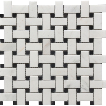 Picture of Roca - Rockart Basket Weave Mosaic Black and White