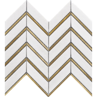 Picture of Roca - Rockart Metal Mosaics Tassos Arrow