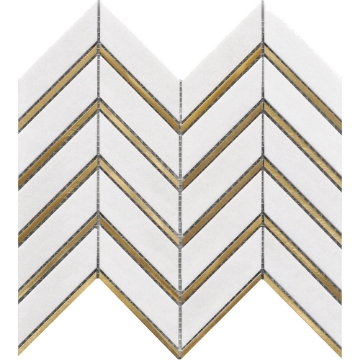 Picture of Roca - Rockart Metal Mosaics Tassos Arrow