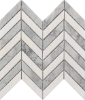 Picture of Roca - Rockart Mosaics Chevron White Gray
