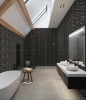 Picture of Roca - Rockart Mosaics Hexagon Nero Marquina