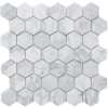 Picture of Roca - Rockart Mosaics Hexagon Carrara 2 x 2