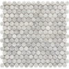 Picture of Roca - Rockart Mosaics Penny Round Carrara
