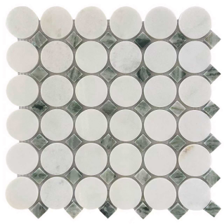 Picture of Roca - Rockart Mix Mosaics Green Mix Circle