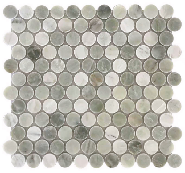 Picture of Roca - Rockart Mix Mosaics Green Mix Penny Round