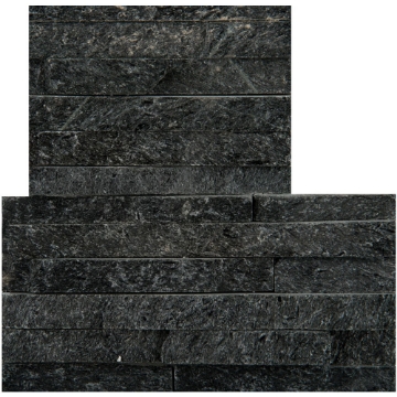 Picture of Emser Tile - Slate, Quartzite and Sandstone Mini Stacked Corner Set Black Quartzite