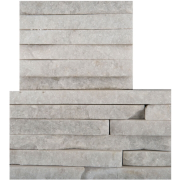 Picture of Emser Tile - Slate, Quartzite and Sandstone Mini Stacked Corner Set White Quartzite