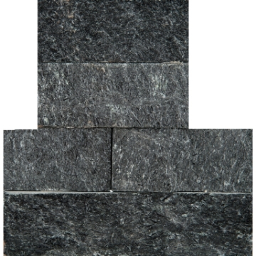 Picture of Emser Tile - Slate, Quartzite and Sandstone Stacked Corner Set Black Quartzite