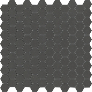 Picture of Emser Tile - Source 1 x 1 Hex Mosaic Black