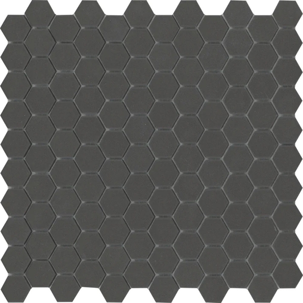Picture of Emser Tile - Source 1 x 1 Hex Mosaic Black
