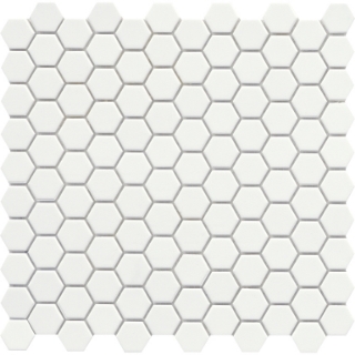 Picture of Emser Tile - Source 1 x 1 Hex Mosaic 10 x 12 Pure White