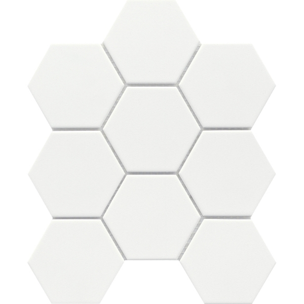 Picture of Emser Tile - Source 3 x 3 Hex Mosaic Pure White Matte