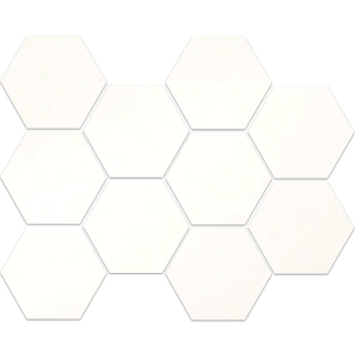 Picture of Emser Tile - Times Square Hexagon Mosaic White