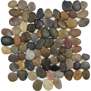 Picture of Tesoro - Ocean Stones Pebble Mosaic Tiger Eye