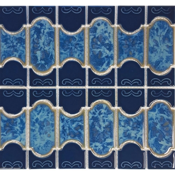 Picture of Tesoro - Botanical Mosaic Caribbean Blue