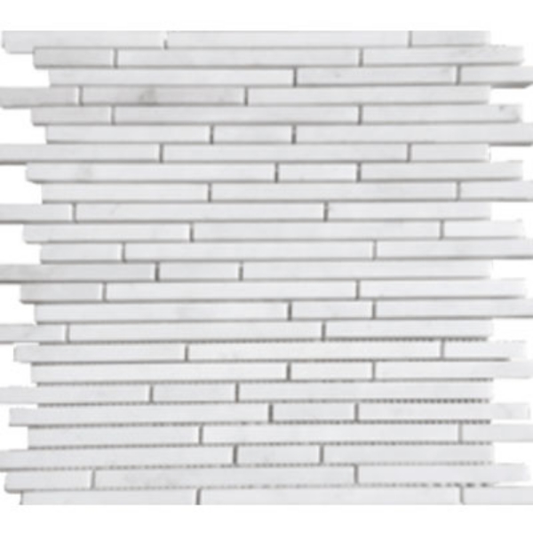 Picture of Tesoro - Metropolitan Stone Pixie Mosaic White Cararra Strip