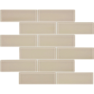 Picture of Tesoro - Element Glass Mosaic Staggered 2 x 6 Earth