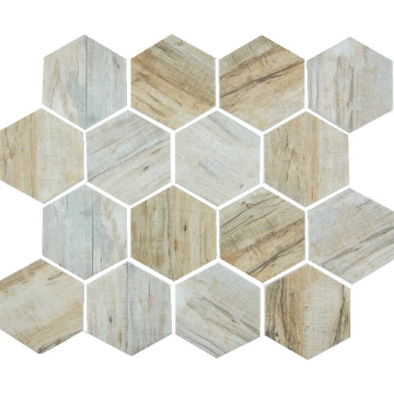 Picture of Tesoro - Bark Hexagon Cinnamon