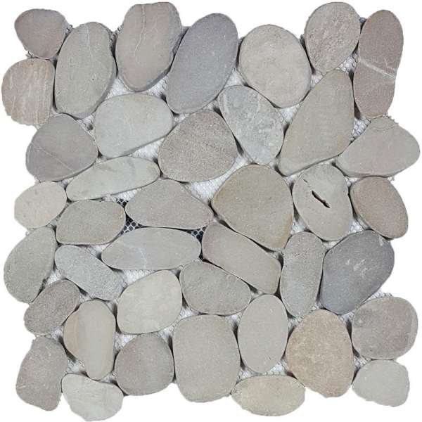 Picture of Tesoro - Ocean Stones Sliced Mosaic Tan