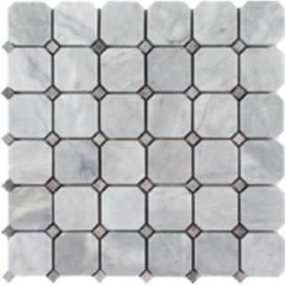 Picture of Tesoro - Metropolitan Stone Octagon Dot Deep Blue