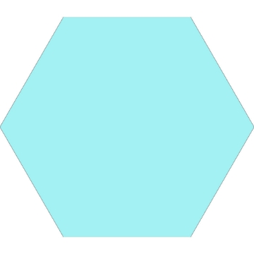 Picture of Tesoro - Basic Hexagon Aqua
