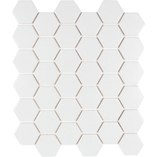 Picture of Tesoro - Gallery Hexagon Mosaic White Textured
