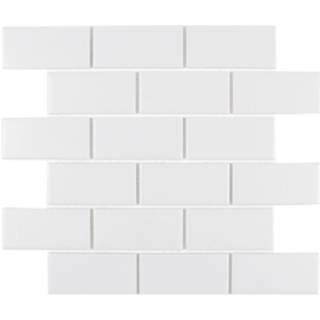 Picture of Tesoro - Gallery Staggered Brick Mosaic White Textured